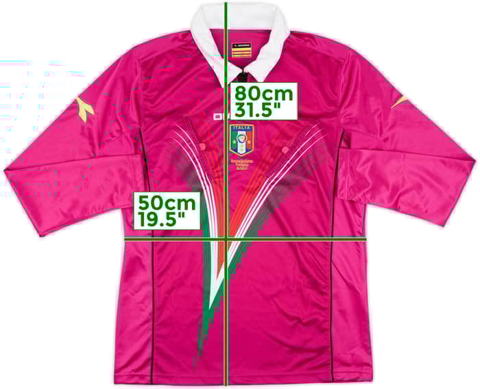 2011-12 Italy Diadora Referee L/S Shirt - 9/10 - (M)