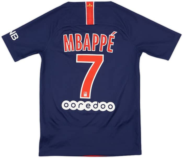 2018-19 Paris Saint-Germain Home Shirt Mbappe #7 - 9/10 - (S.Boys)