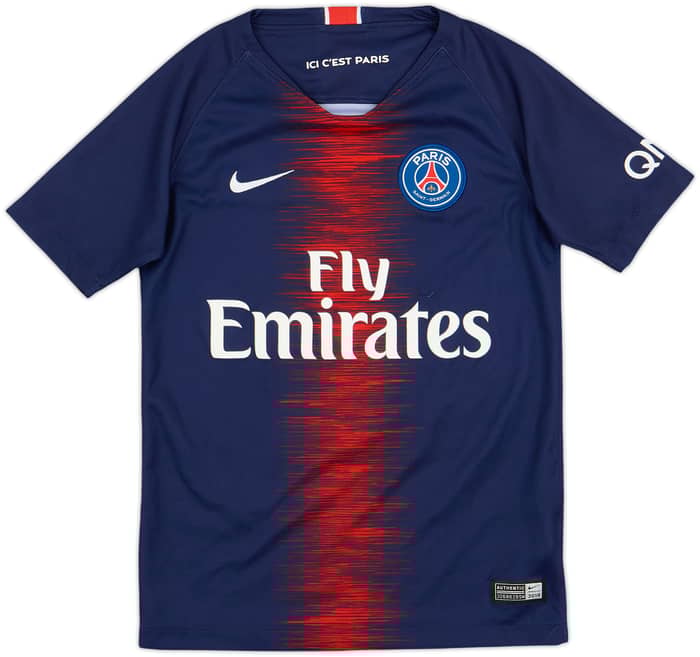 2018-19 Paris Saint-Germain Home Shirt Mbappe #7 - 9/10 - (S.Boys)