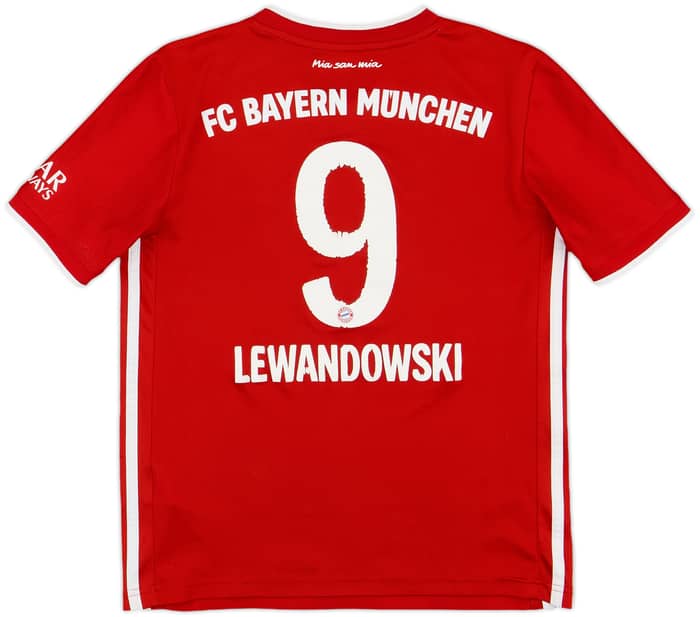 2020-21 Bayern Munich Home Shirt Lewandowski #9 - 5/10 - (M.Boys)