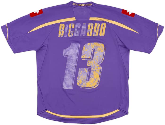 2009-10 Fiorentina Home Shirt Riccardo #13 - 4/10 - (S)