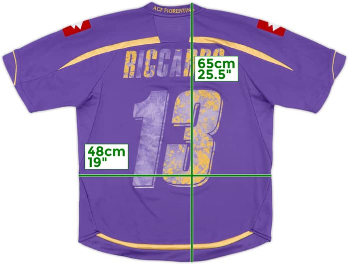 2009-10 Fiorentina Home Shirt Riccardo #13 - 4/10 - (S)