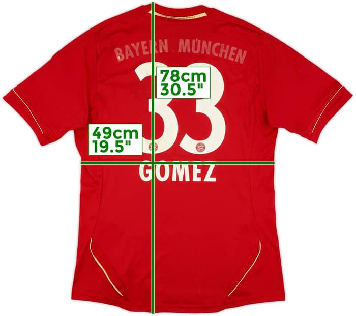 2011-13 Bayern Munich Home Shirt Gomez #33 - 4/10 - (M)