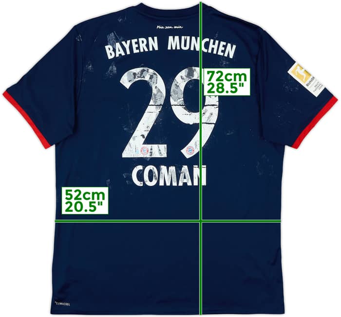 2017-18 Bayern Munich Away Shirt Coman #29 - 4/10 - (XL)