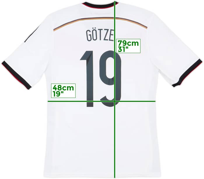 2014-15 Germany Home Shirt Gotze #19 - 9/10 - (L)