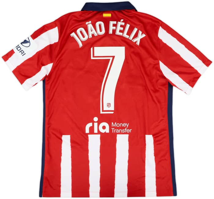 2020-21 Atletico Madrid Home Shirt Joao Felix #7 - 8/10 - (M)