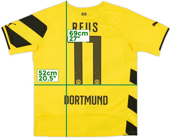 2014-15 Borussia Dortmund 'Signed' Home Shirt Reus #11 - 9/10 - (XL.Boys)