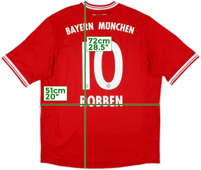 2013-14 Bayern Munich Home Shirt Robben #10 - 7/10 - (XL)