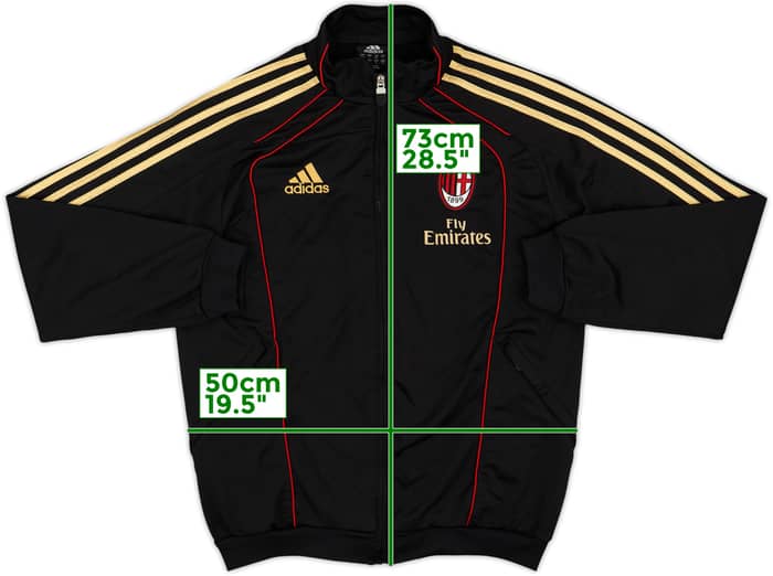 2010-11 AC Milan adidas Track Jacket - 7/10 - (S/M)