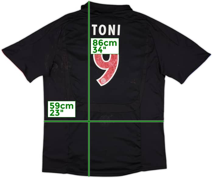 2007-08 Bayern Munich Third Shirt Toni #9 - 5/10 - (XL)