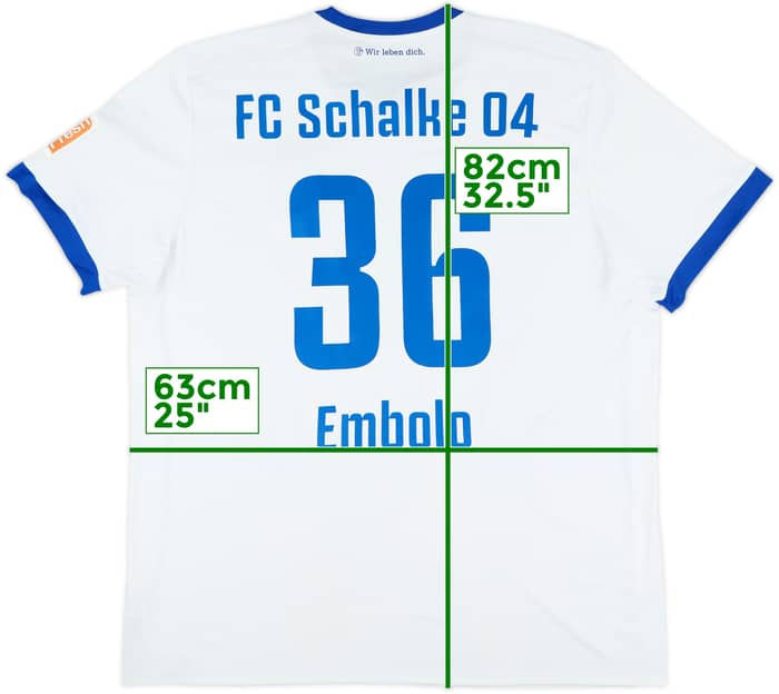 2017-18 Schalke Away Shirt Embolo #36 - 8/10 - (XXL)