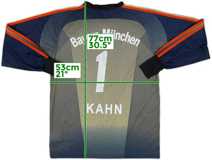 2003-04 Bayern Munich GK Shirt Kahn #1 - 7/10 - (S)