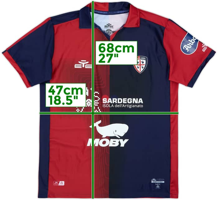 2023-24 Cagliari Home Shirt - 8/10 - (S)