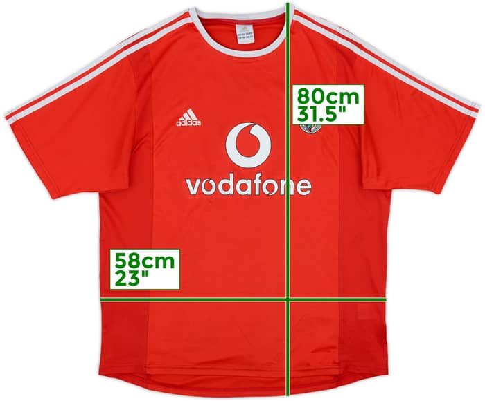 2003-04 Benfica Home Shirt - 5/10 - (XL)
