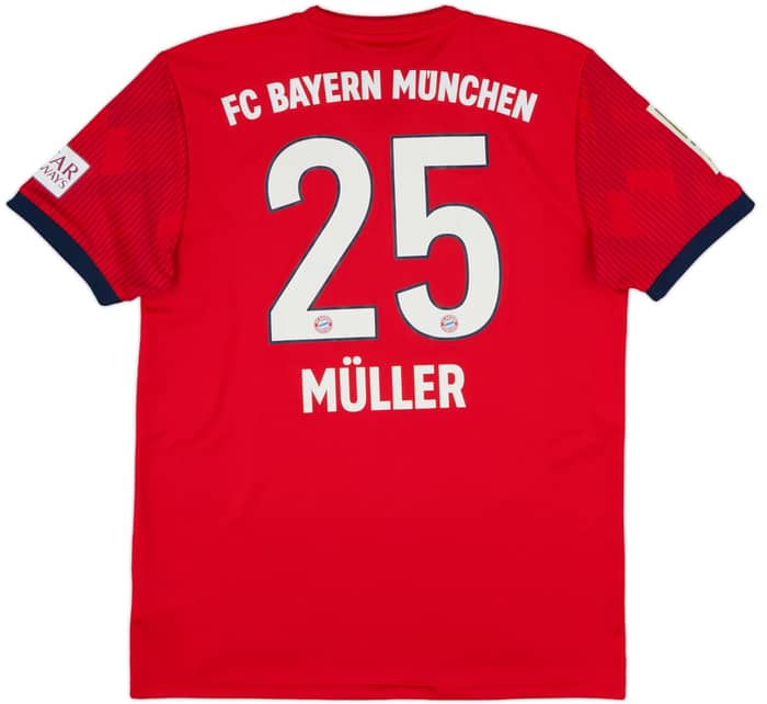 2018-19 Bayern Munich Home Shirt Muller #25 - 8/10 - (M)