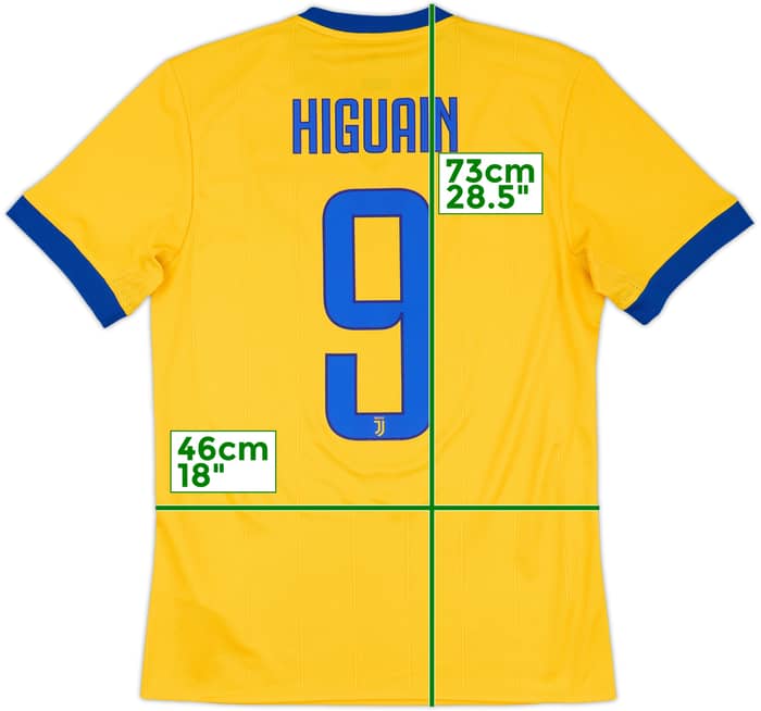 2017-18 Juventus Away Shirt Higuain #9 - 8/10 - (S)