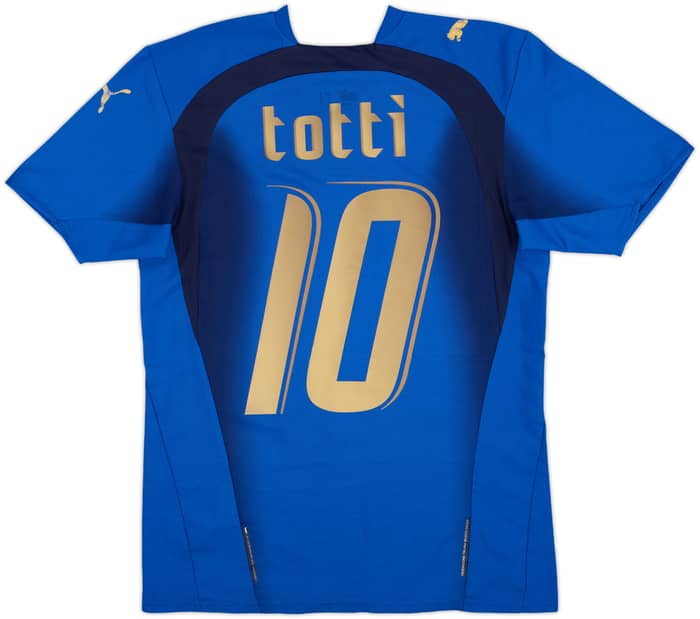 2006 Italy Home Shirt Totti #10 - 6/10 - (XS)
