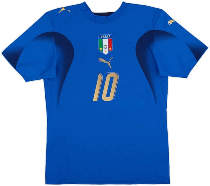 2006 Italy Home Shirt Totti #10 - 6/10 - (XS)
