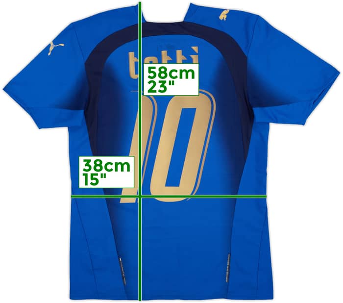 2006 Italy Home Shirt Totti #10 - 6/10 - (XS)