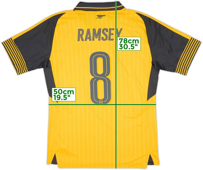 2016-17 Arsenal Away Shirt Ramsey #8 - 10/10 - (L)