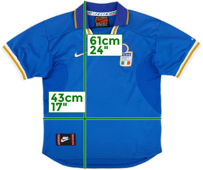 1996-97 Italy Home Shirt - 7/10 - (L.Boys)
