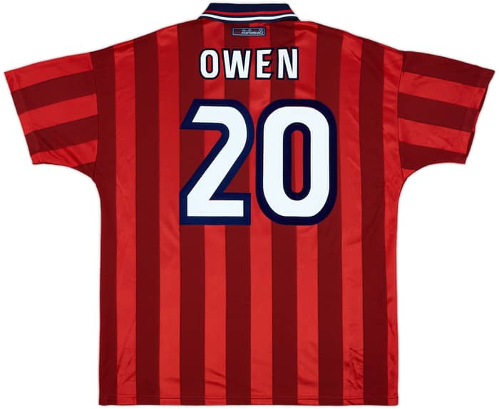 1997-99 England Away Shirt Owen #20 - 9/10 - (XL)