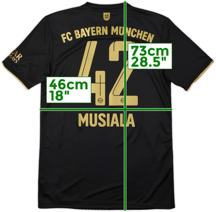 2021-22 Bayern Munich Away Shirt Musiala #42 - 10/10 - (S)