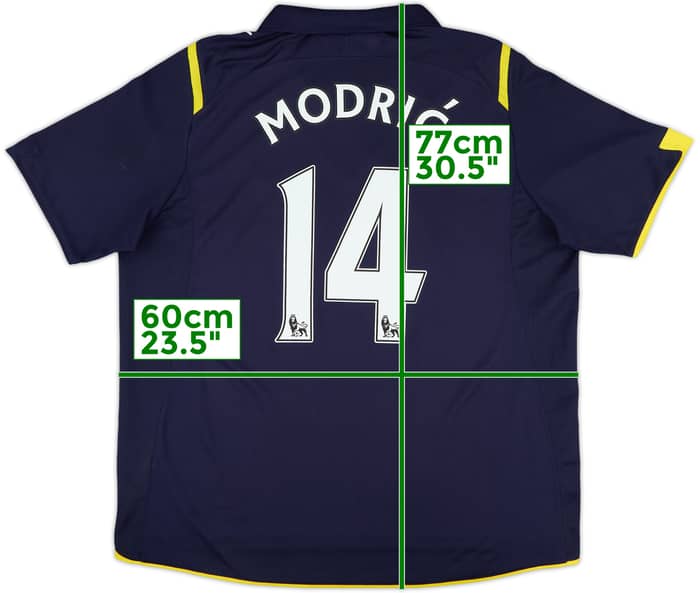 2009-10 Tottenham Away Shirt Modric #14 - 8/10 - (L)