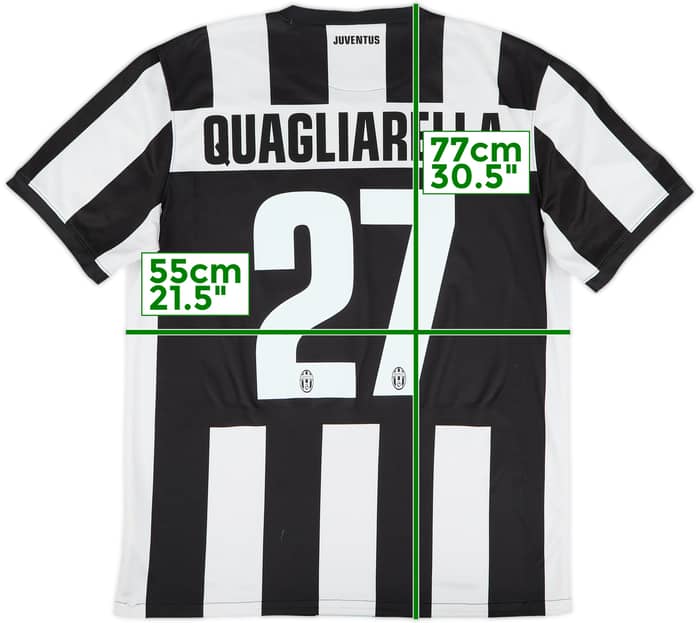2012-13 Juventus Home Shirt Quagliarella #27 - 5/10 - (L)