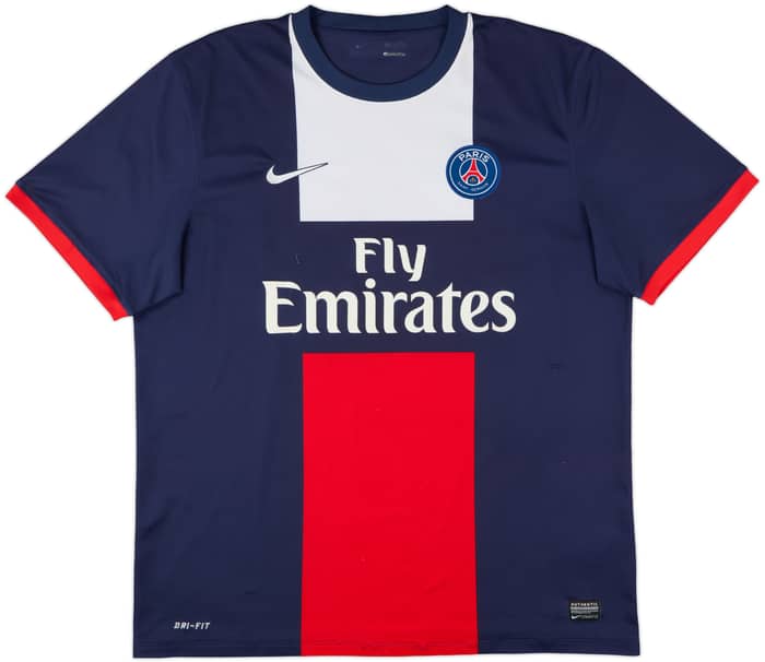 2013-14 Paris Saint-Germain Home Shirt Beckham #32 - 7/10 - (XL)