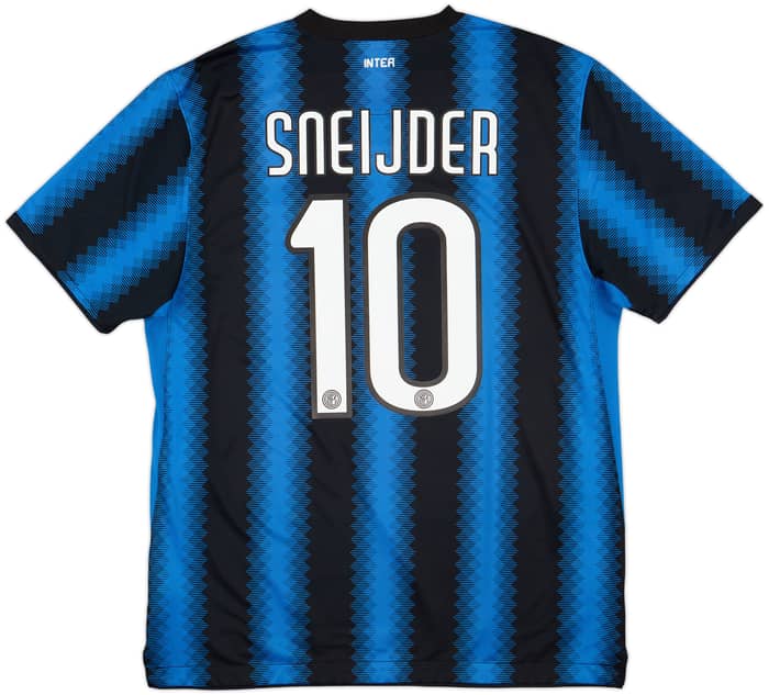 2010-11 Inter Milan Home Shirt Sneijder #10 - 7/10 - (L)