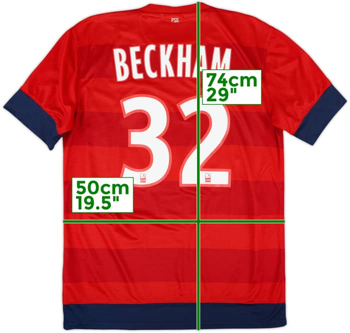 2012-13 Paris Saint-Germain Away Shirt Beckham #32 - 7/10 - (M)
