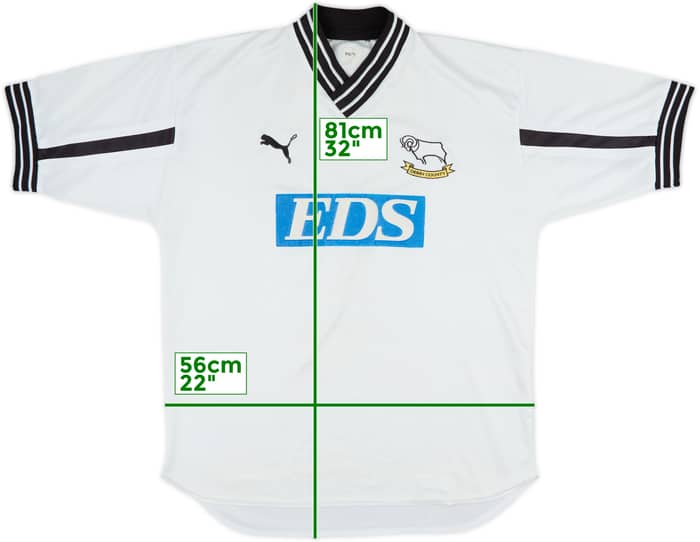 1999-01 Derby County Home Shirt - 6/10 - (L)