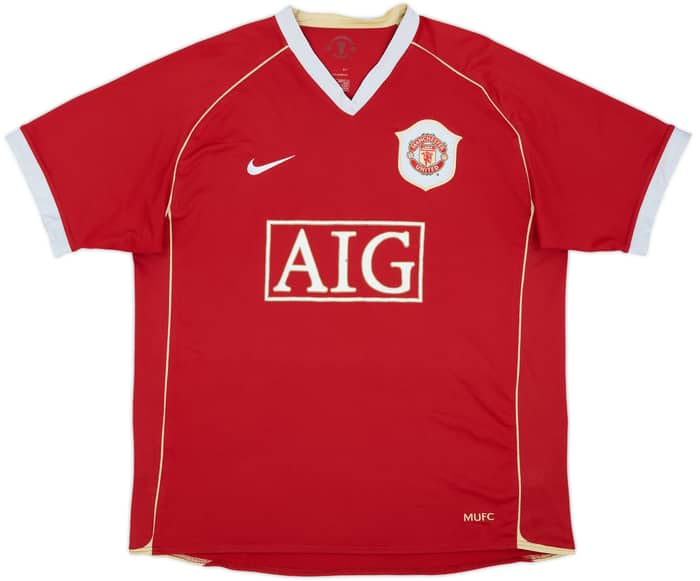 2006-07 Manchester United Home Shirt Scholes #18 - 5/10 - (XL)