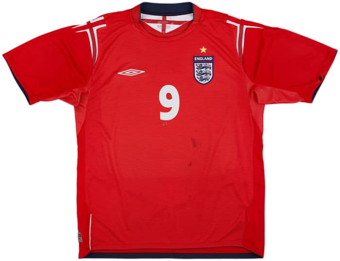 2004-06 England Away Shirt Rooney #9 - 5/10 - (L)
