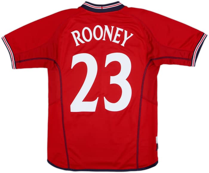 2002-04 England Away Shirt Rooney #23 - 7/10 - (S)