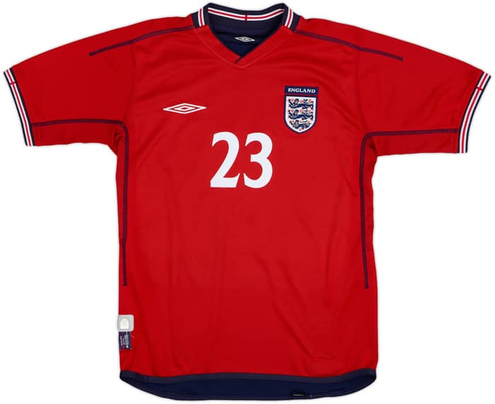 2002-04 England Away Shirt Rooney #23 - 7/10 - (S)