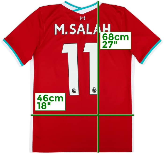 2020-21 Liverpool Home Shirt M.Salah #11 - 10/10 - (XL.Boys)