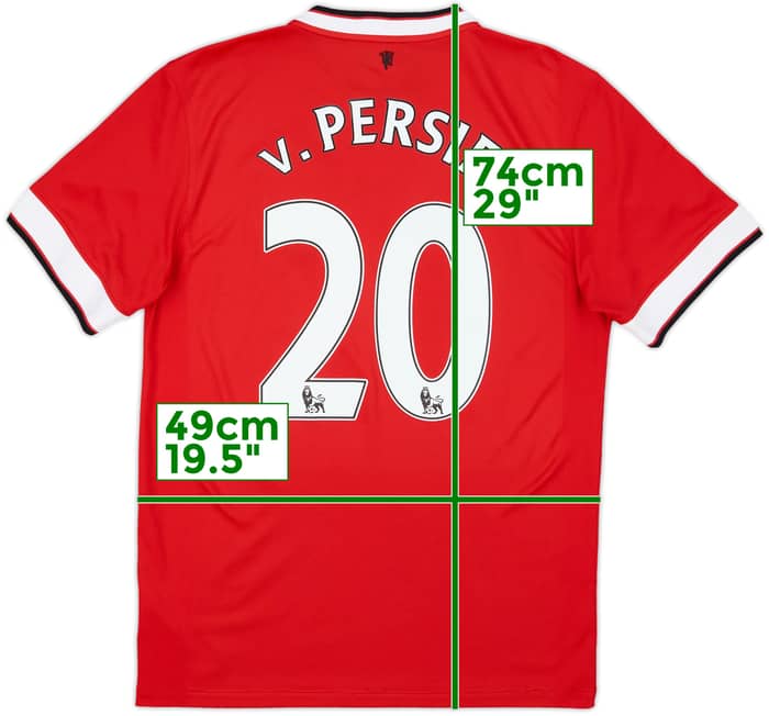 2014-15 Manchester United Home Shirt V.Persie #20 - 7/10 - (S)