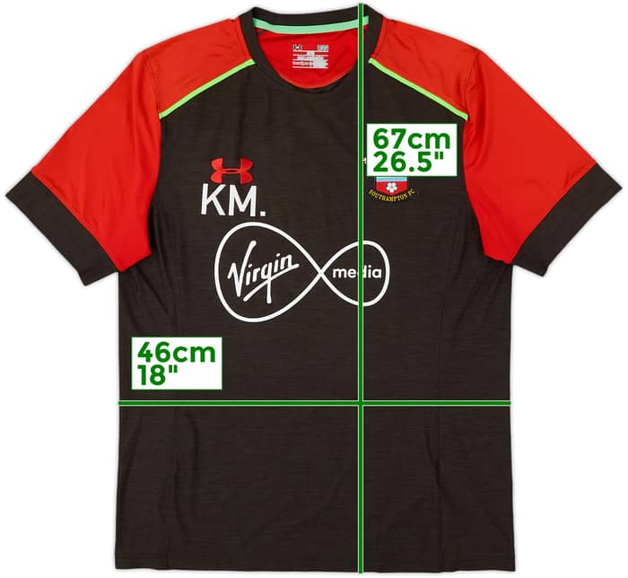 2016-17 Southampton Staff Issue Under Armour Training Shirt KM - 6/10 - (L)