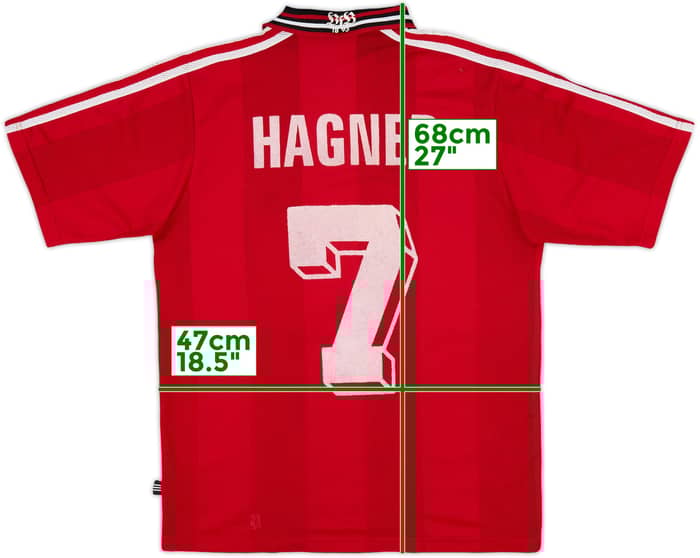 1996-97 Stuttgart Away Shirt Hagner #7 - 6/10 - (XL.Boys)