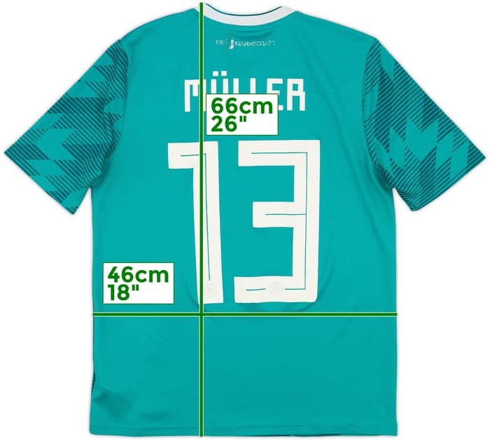 2018-19 Germany Away Shirt Muller #13 - 5/10 - (XL.Boys)