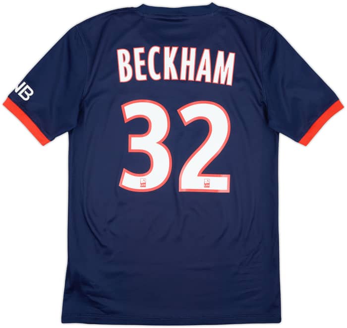 2013-14 Paris Saint-Germain Home Shirt Beckham #32 - 10/10 - (S)