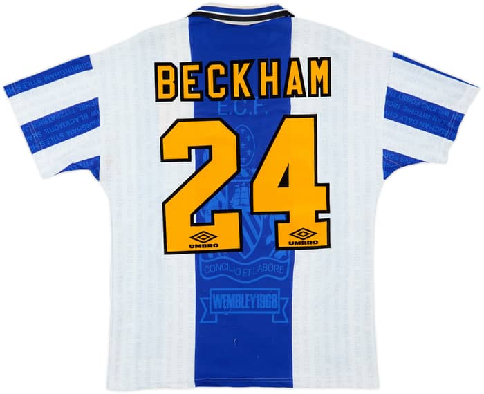 1994-96 Manchester United Third Shirt Beckham #24 - 7/10 - (M)