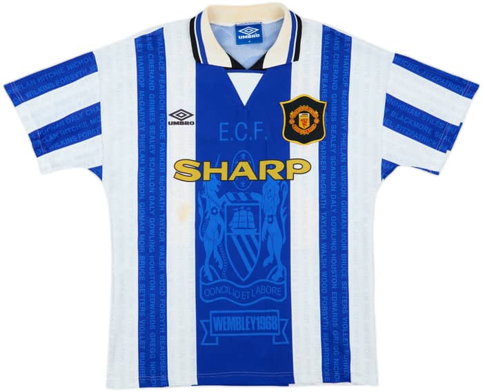 1994-96 Manchester United Third Shirt Beckham #24 - 7/10 - (M)