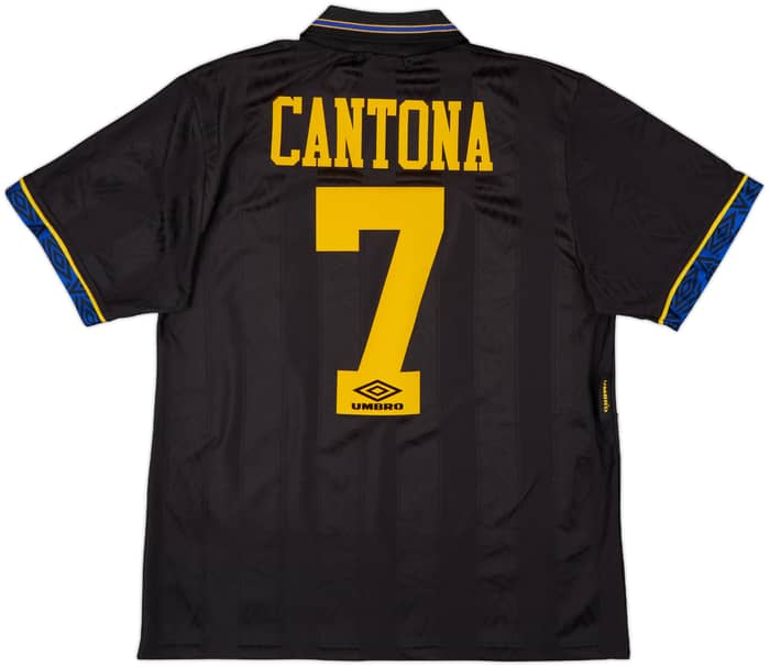 1993-95 Manchester United Away Shirt Cantona #7 - 8/10 - (M)
