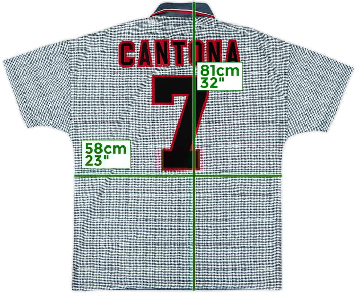 1995-96 Manchester United Away Shirt Cantona #7 - 10/10 - (L)