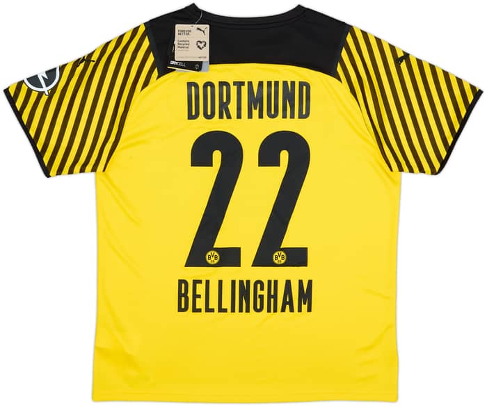 2021-22 Borussia Dortmund Home Shirt Bellingham #22 (L)