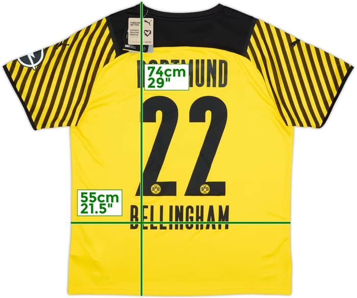 2021-22 Borussia Dortmund Home Shirt Bellingham #22 (L)
