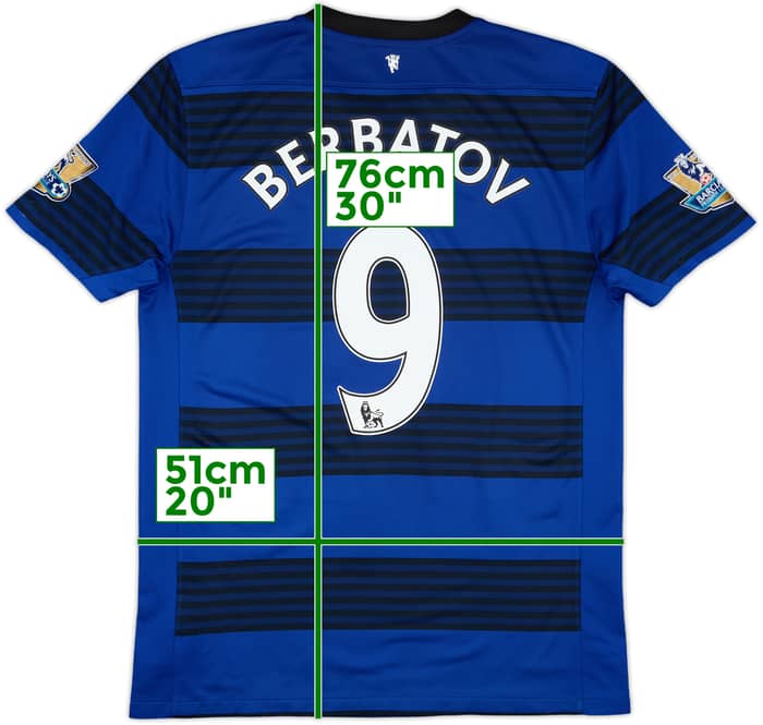 2011-13 Manchester United Away Shirt Berbatov #9 - 6/10 - (M)